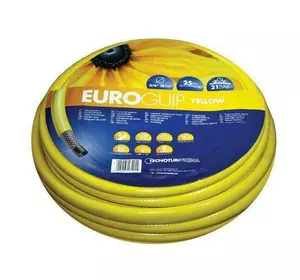 Шланг садовий Tecnotubi Euro Guip Yellow для поливання діаметр 5/8 дюйма, довжина 25 м (EGY 5/8 25) Presto-PS