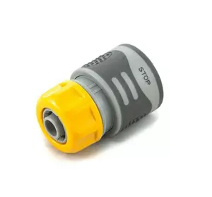 Коннектор Presto-PS для шланга 1/2 дюйма с аквастопом серия Soft-Touch (4110T) Presto-PS Зрошувальні системи