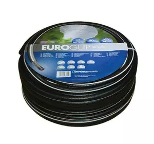 Шланг садовий Tecnotubi Euro Guip Black для поливання діаметр 1/2 дюйма, довжина 50 м (EGB 1/2 50) Presto-PS